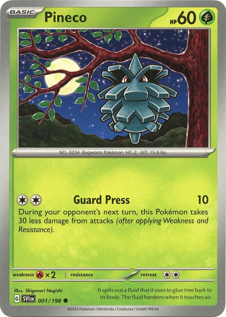 Image for Pineco (SV01: Scarlet & Violet Base Set) (001/198) - Pokemon