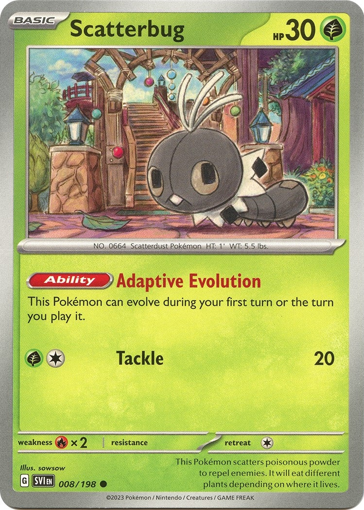 Image for Scatterbug (SV01: Scarlet & Violet Base Set) (008/198) - Pokemon