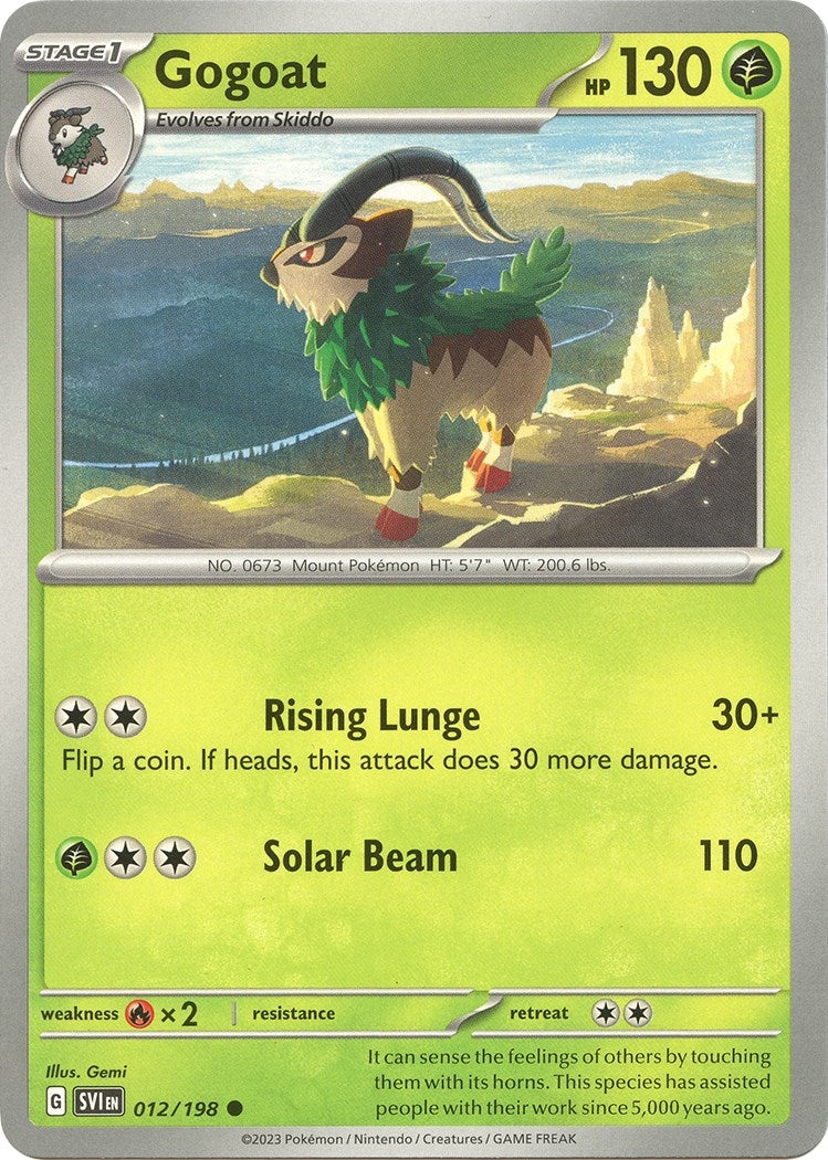 Image for Gogoat (SV01: Scarlet & Violet Base Set) (012/198) - Pokemon