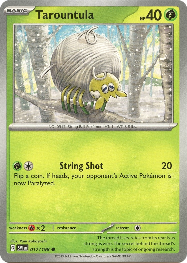 Image for Tarountula (SV01: Scarlet & Violet Base Set) (017/198) - Pokemon