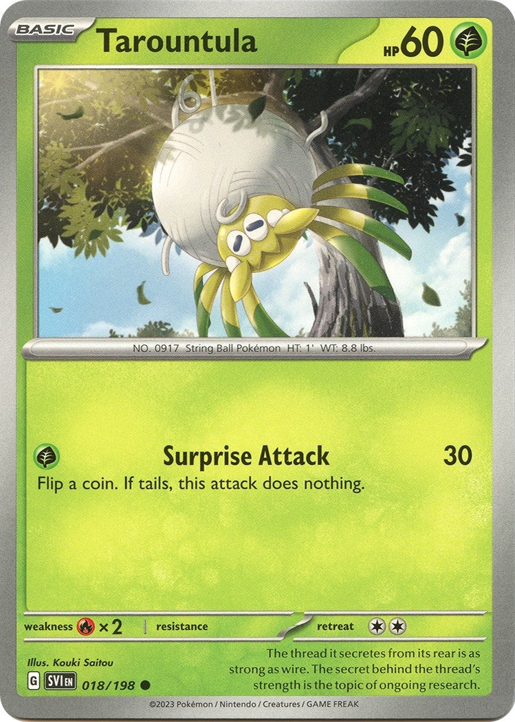 Image for Tarountula (SV01: Scarlet & Violet Base Set) (018/198) - Pokemon