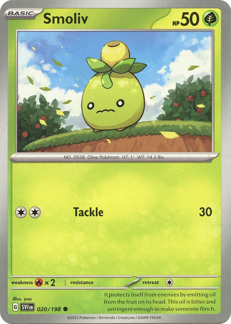 Image for Smoliv (SV01: Scarlet & Violet Base Set) (020/198) - Pokemon