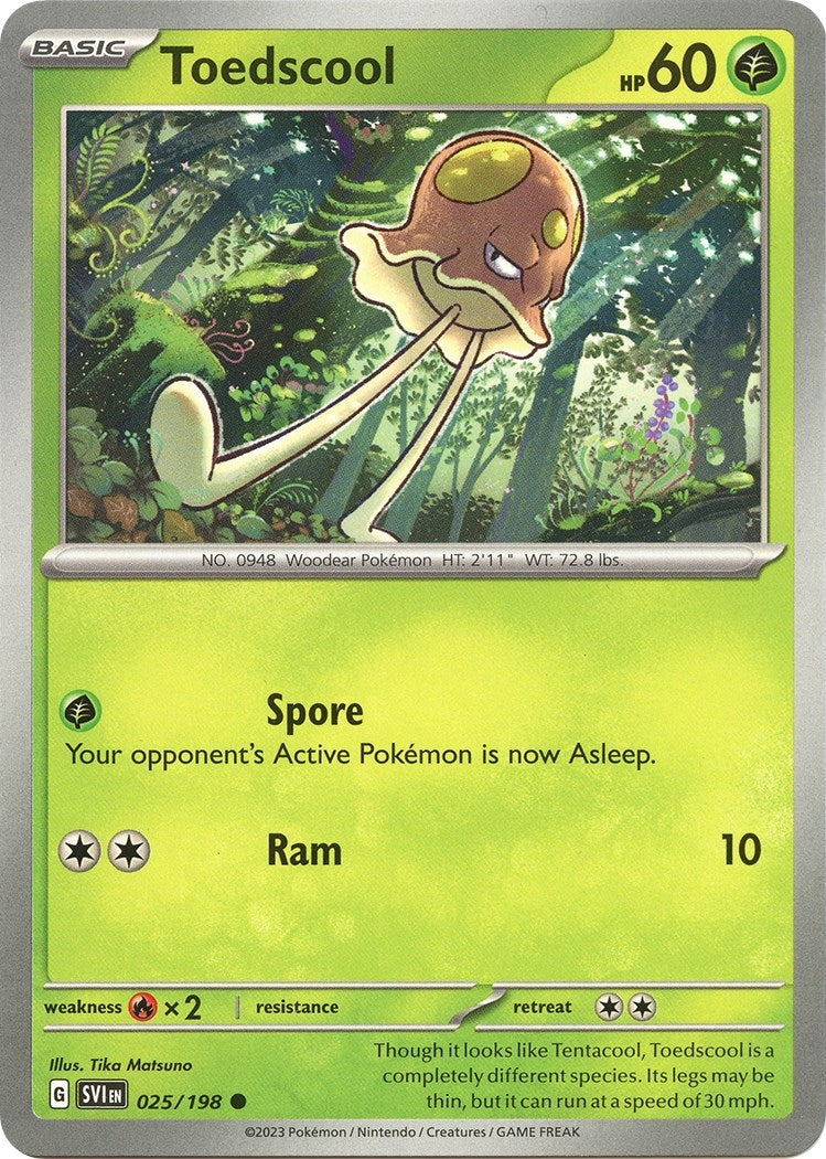 Image for Toedscool (SV01: Scarlet & Violet Base Set) (025/198) - Pokemon