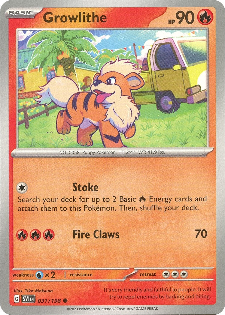 Image for Growlithe (SV01: Scarlet & Violet Base Set) (031/198) - Pokemon