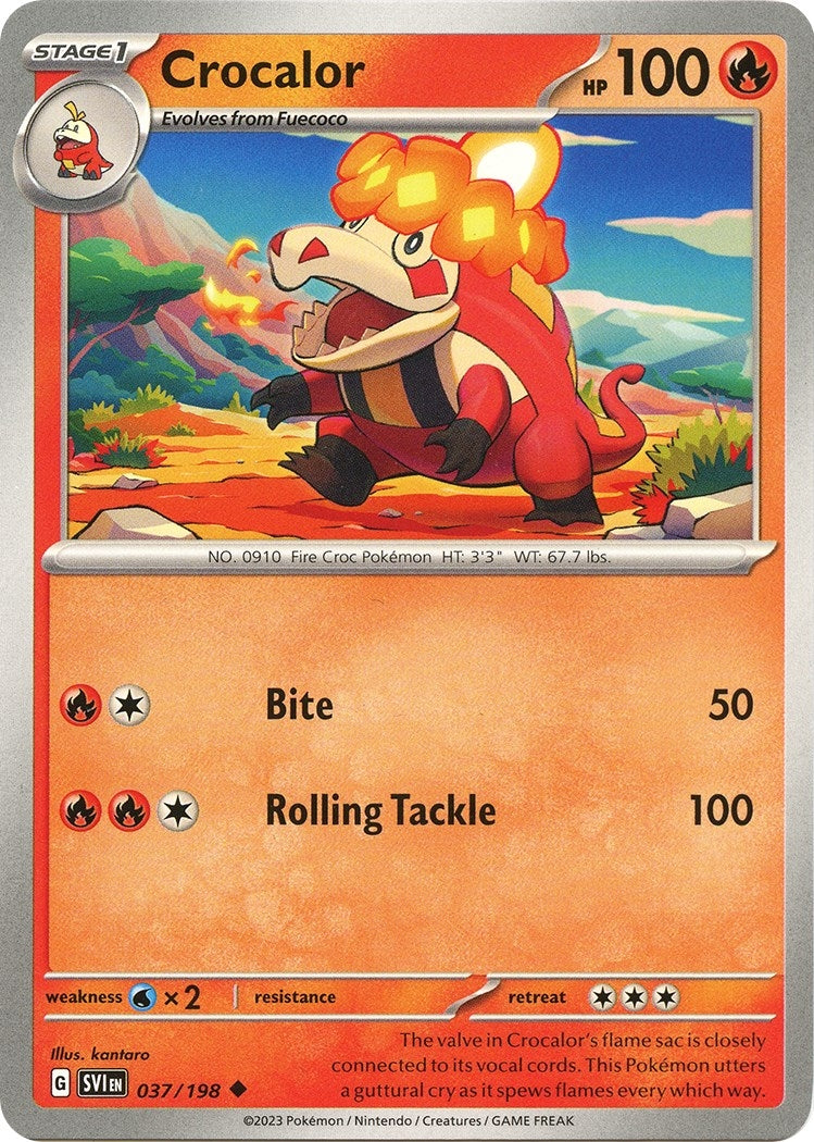Image for Crocalor (SV01: Scarlet & Violet Base Set) (037/198) - Pokemon