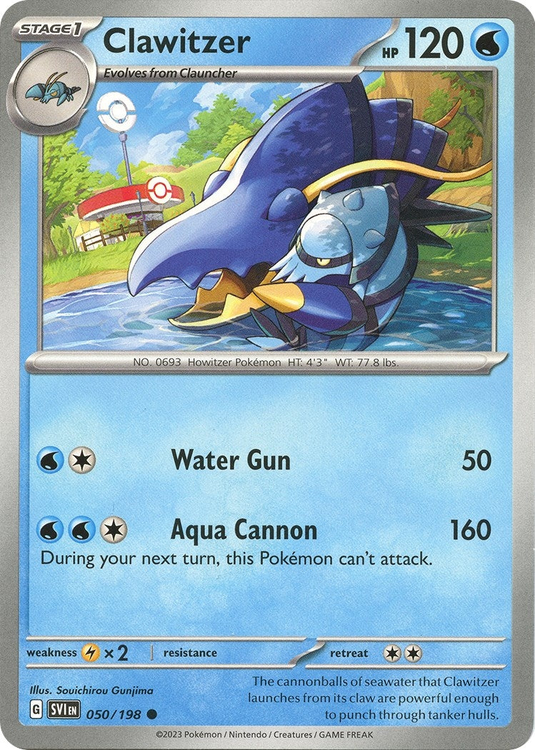 Image for Clawitzer (SV01: Scarlet & Violet Base Set) (050/198) - Pokemon