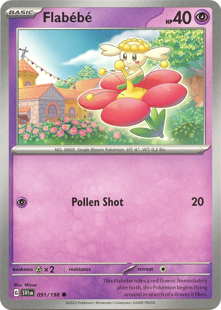 Image for Flabebe (SV01: Scarlet & Violet Base Set) (091/198) - Pokemon