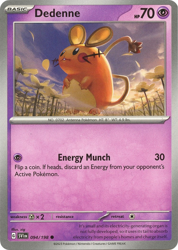 Image for Dedenne (SV01: Scarlet & Violet Base Set) (094/198) - Pokemon