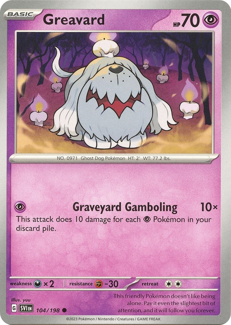 Image for Greavard (SV01: Scarlet & Violet Base Set) (104/198) - Pokemon