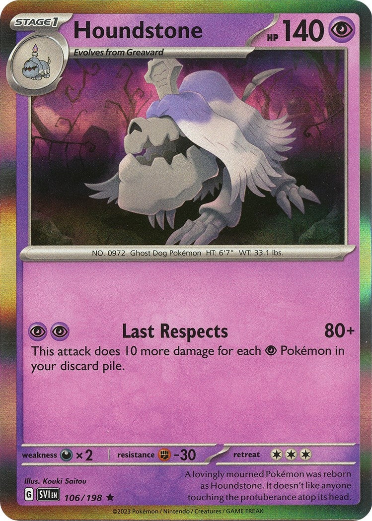 Image for Houndstone (SV01: Scarlet & Violet Base Set) (106/198) - Pokemon
