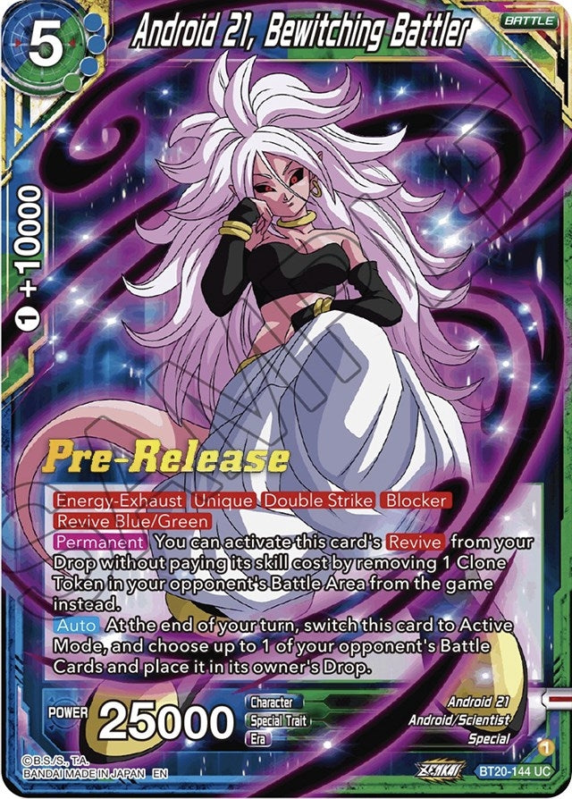 Image for Android 21, Bewitching Battler (Power Absorbed Pre-Release Cards) (BT20-144) - Dragon Ball Super: Masters