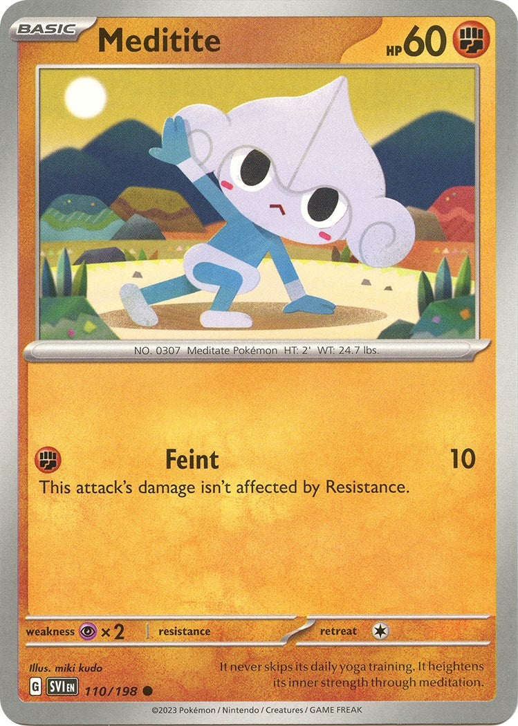 Image for Meditite (SV01: Scarlet & Violet Base Set) (110/198) - Pokemon