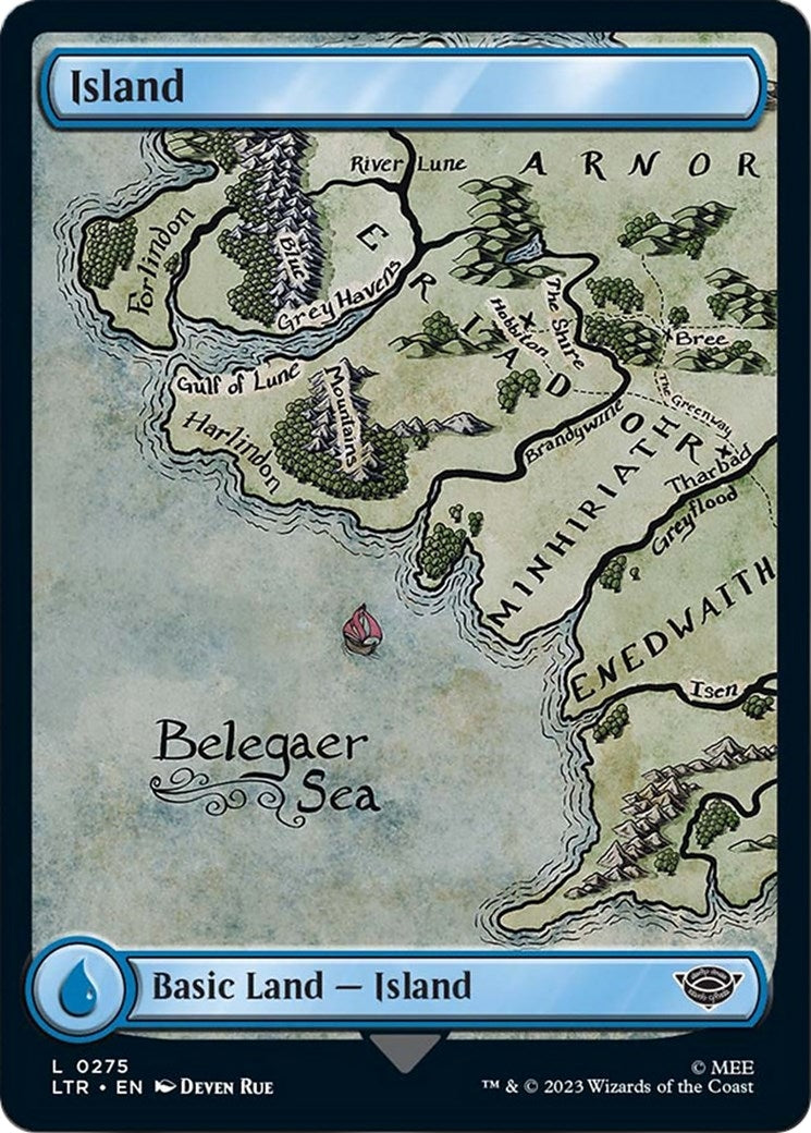 Image for Island (0275) (Universes Beyond: The Lord of the Rings: Tales of Middle-earth) (275) - Magic: The Gathering