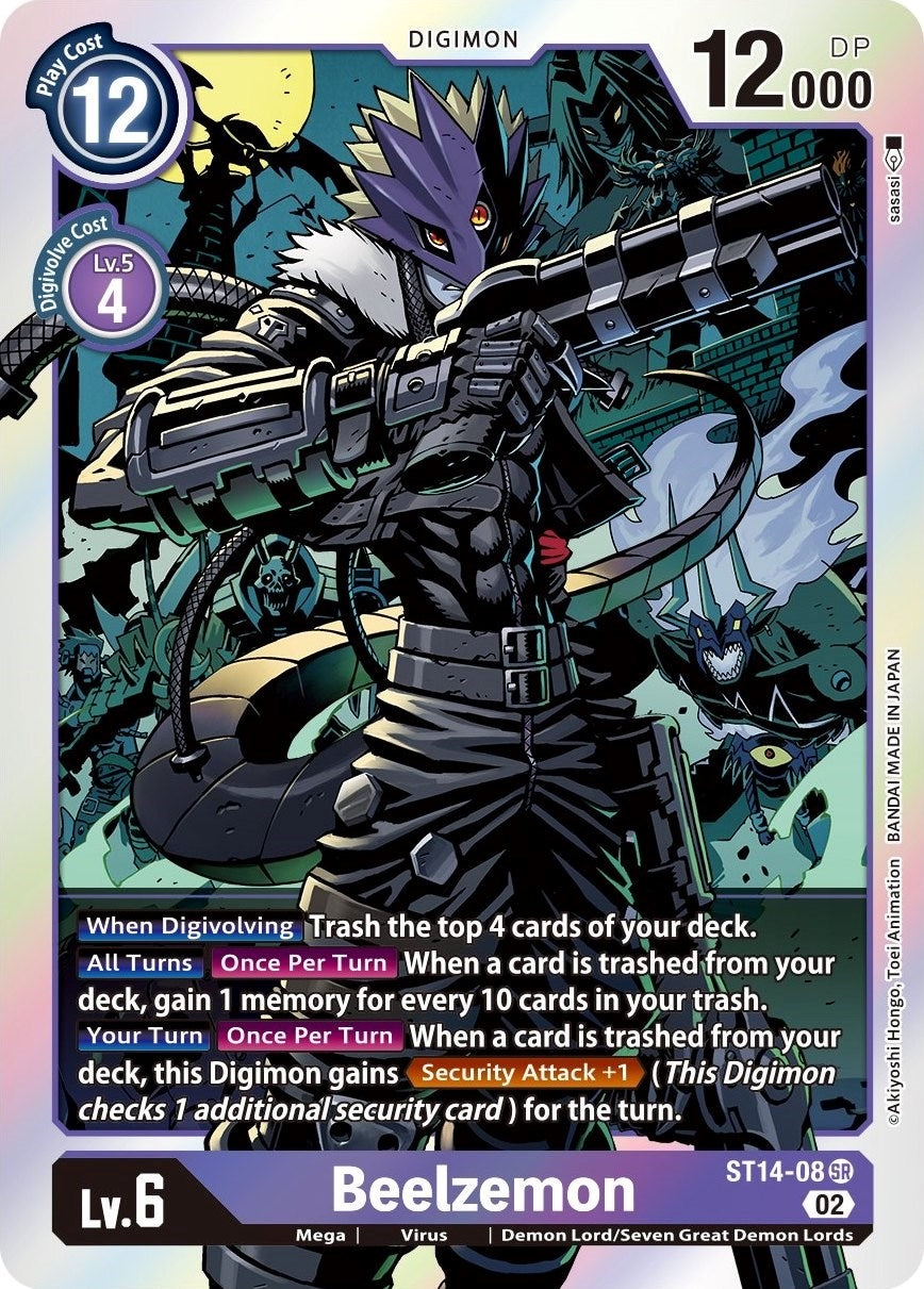 Image for Beelzemon (ST-14) (ST14-08 SR) - Digimon Card Game