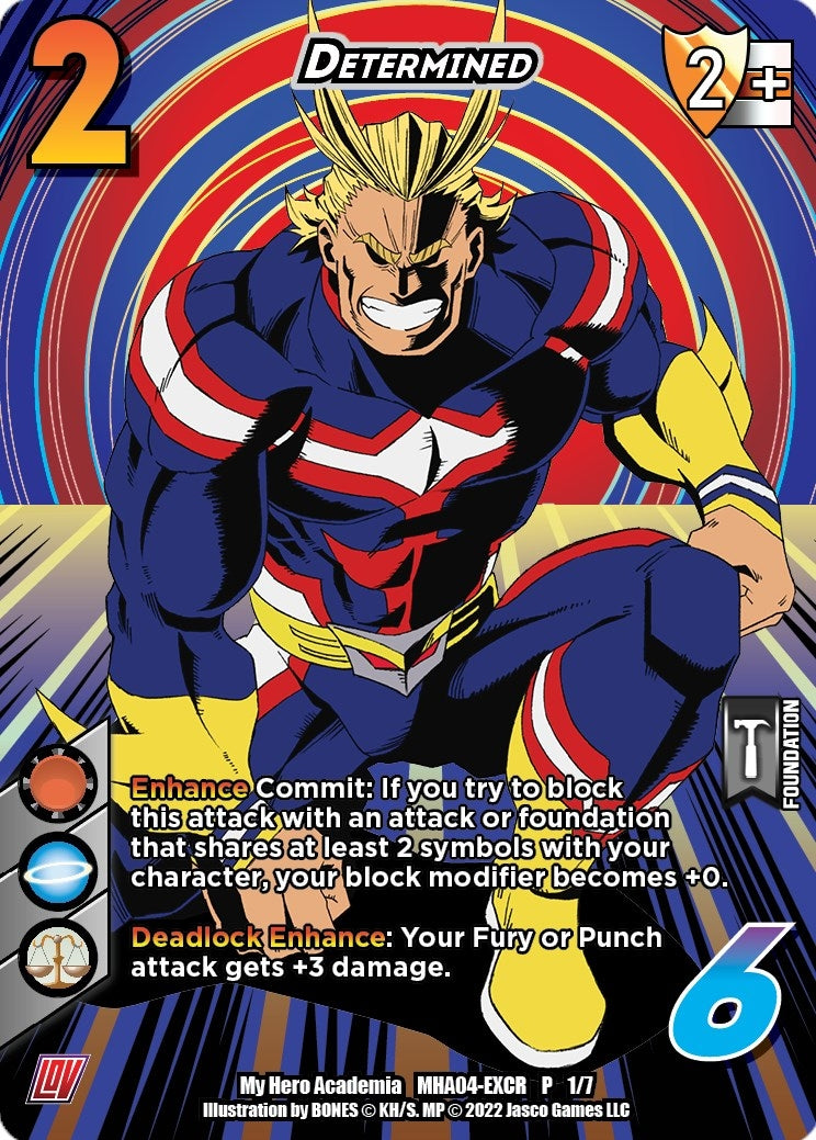 Image for Determined (League of Villains Extra Credit Series) (UniVersus: My Hero Academia Promo Cards) (MHA04-EXCR P 1/7) - UniVersus