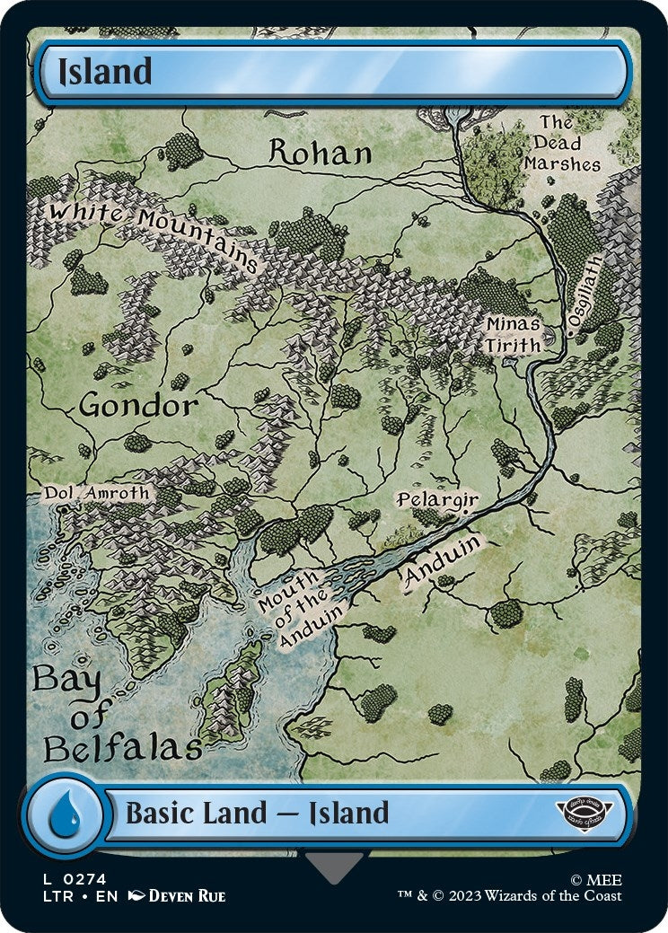 Image for Island (0274) (Universes Beyond: The Lord of the Rings: Tales of Middle-earth) (274) - Magic: The Gathering