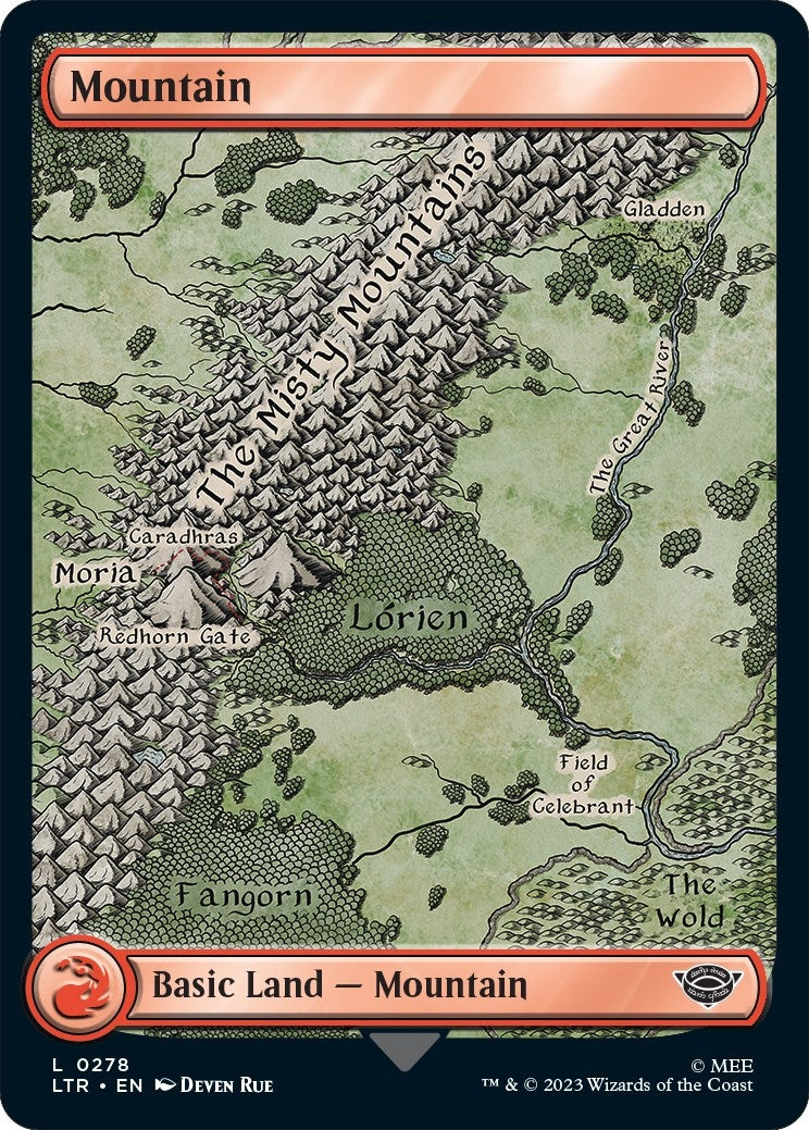 Image for Mountain (0278) (Universes Beyond: The Lord of the Rings: Tales of Middle-earth) (278) - Magic: The Gathering