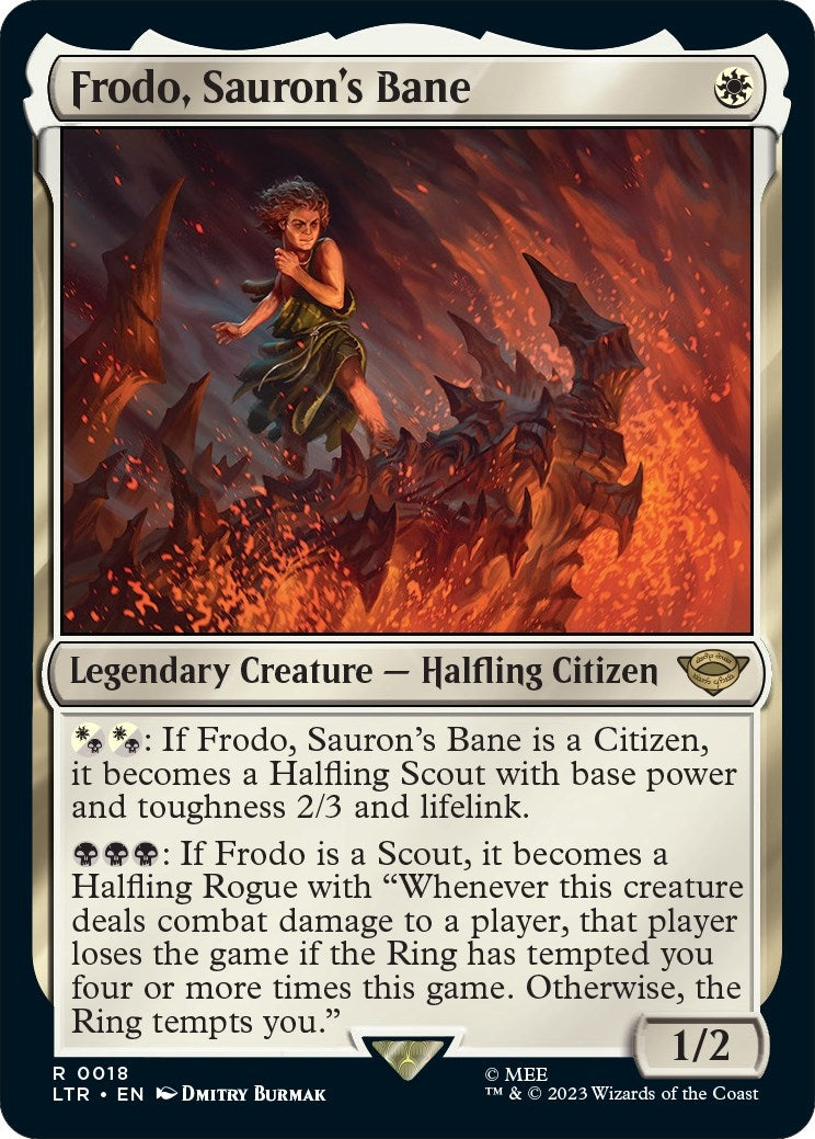Image for Frodo, Sauron's Bane (Universes Beyond: The Lord of the Rings: Tales of Middle-earth) (18) - Magic: The Gathering
