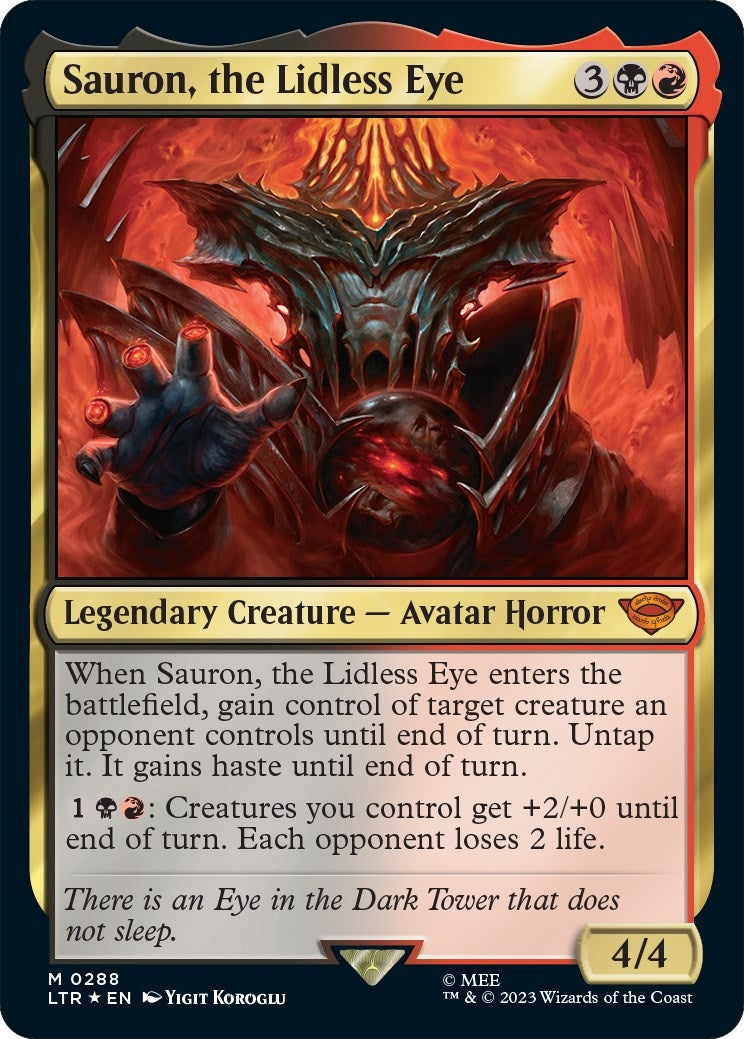Image for Sauron, the Lidless Eye (Universes Beyond: The Lord of the Rings: Tales of Middle-earth) (288) - Magic: The Gathering