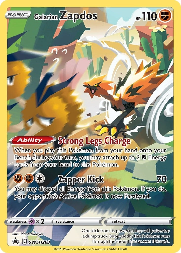 Image for Galarian Zapdos - SWSH283 (SWSH: Sword & Shield Promo Cards) (SWSH283) - Pokemon