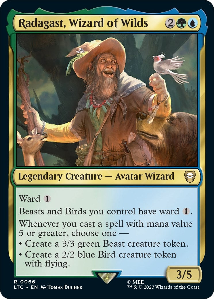 Image for Radagast, Wizard of Wilds (Commander: The Lord of the Rings: Tales of Middle-earth) (66) - Magic: The Gathering