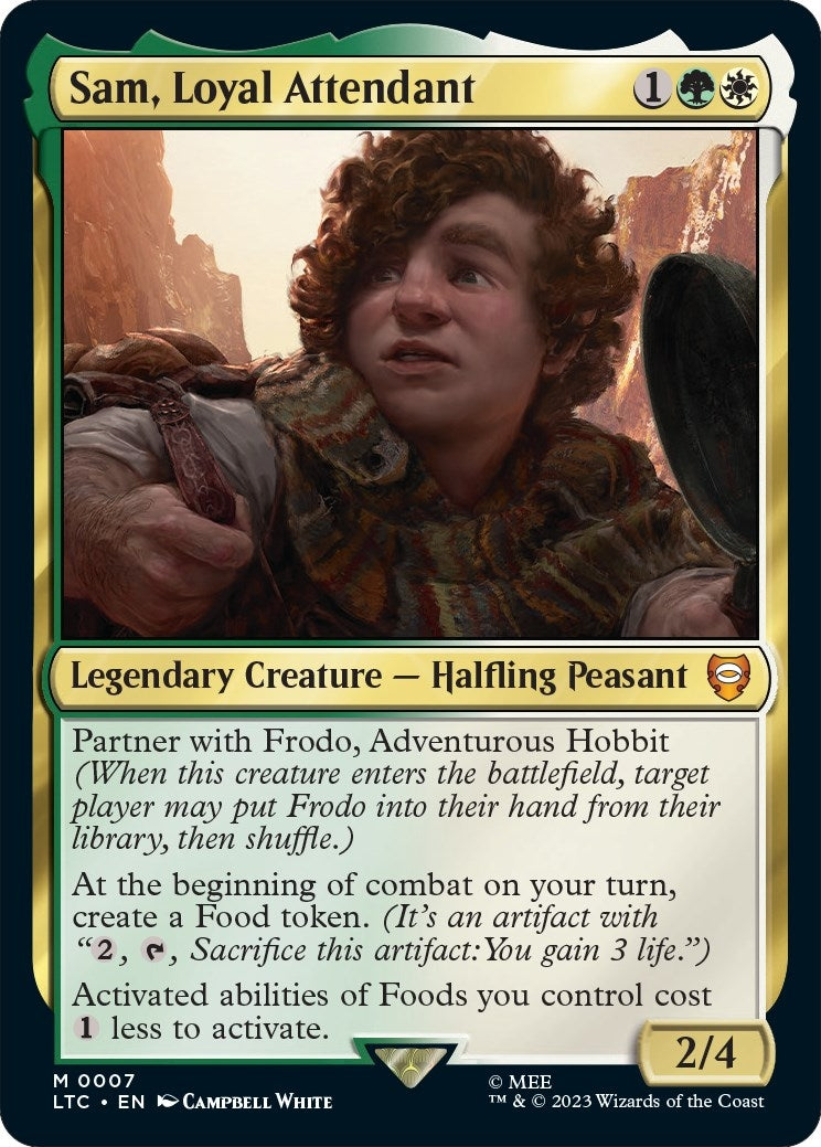 Image for Sam, Loyal Attendant (Commander: The Lord of the Rings: Tales of Middle-earth) (7) - Magic: The Gathering
