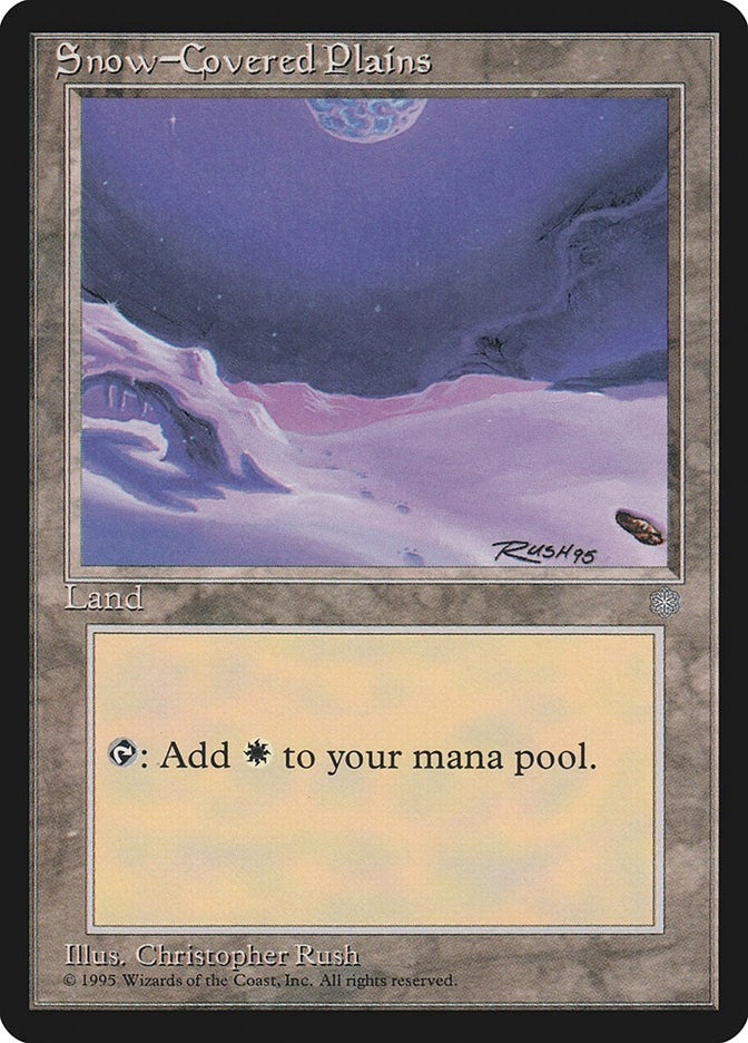 Image for Snow-Covered Plains (Ice Age) (350) - Magic: The Gathering