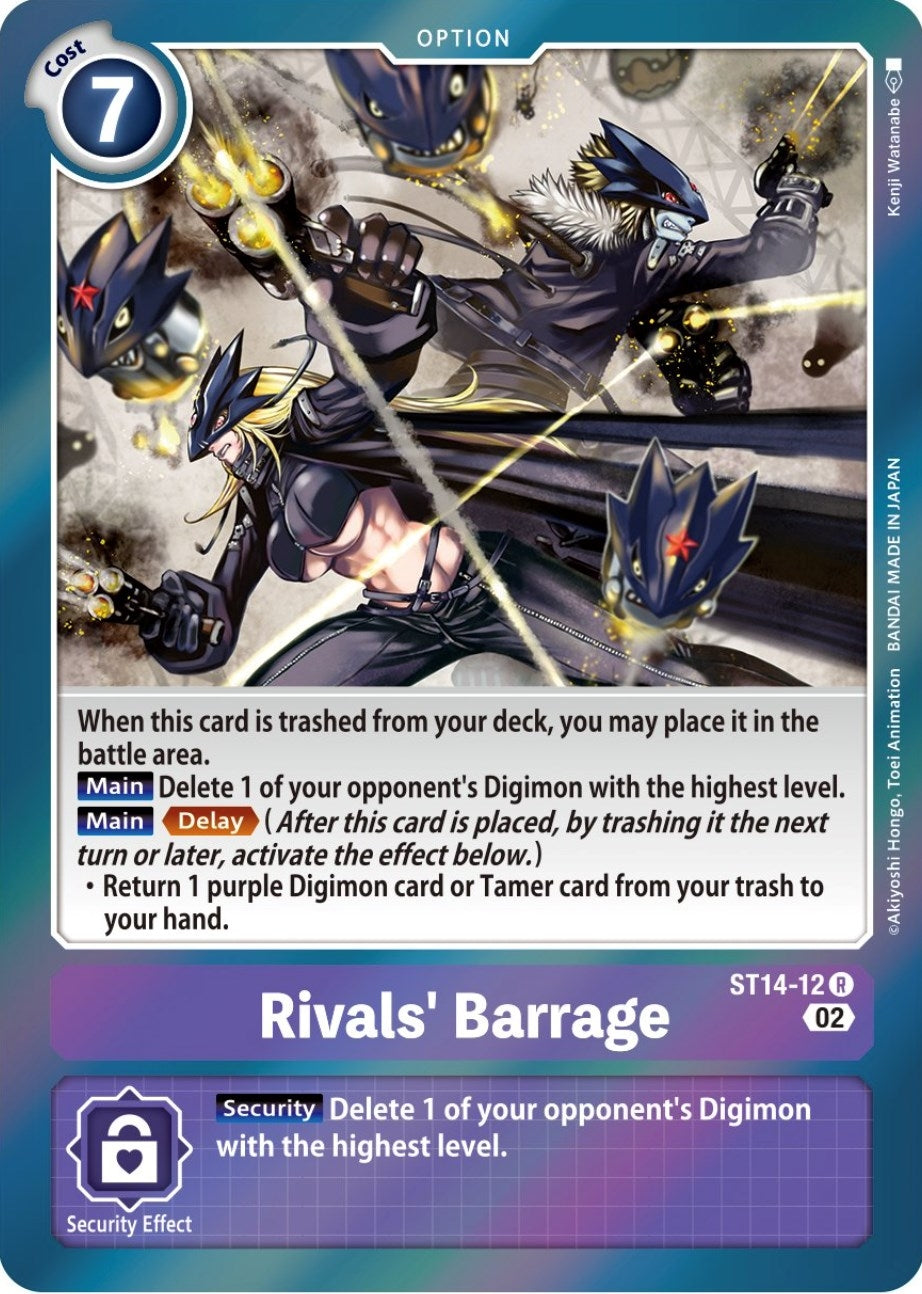 Image for Rivals' Barrage (ST-14) (ST14-12 R) - Digimon Card Game