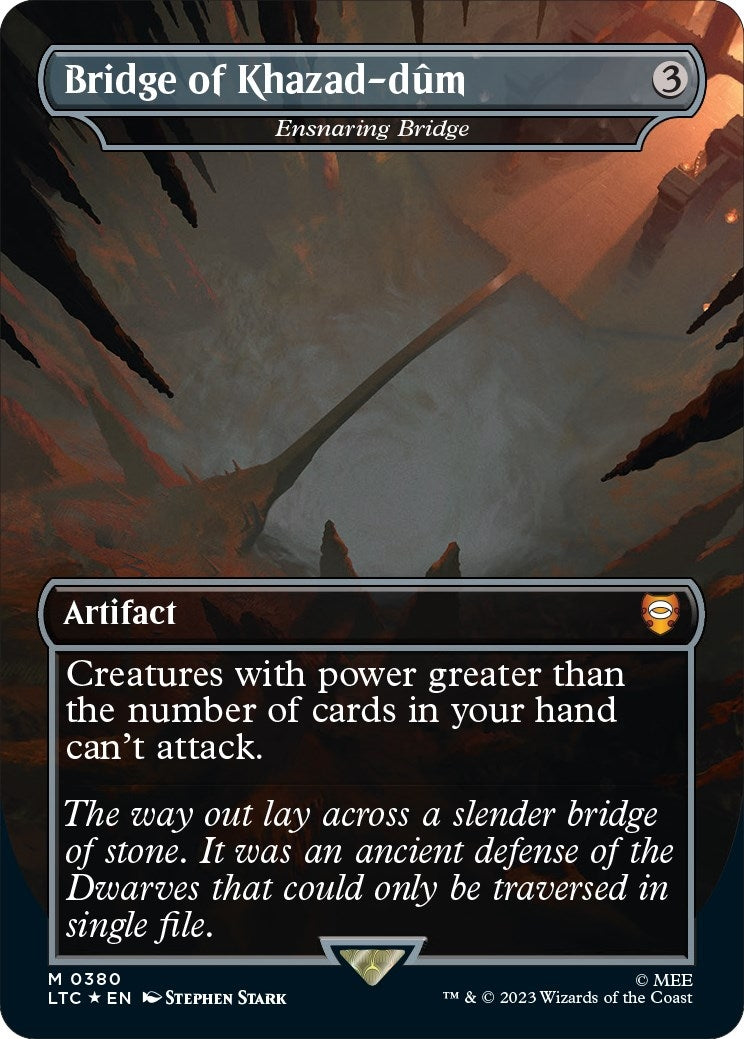 Image for Bridge of Khazad-dum - Ensnaring Bridge (Surge Foil) (Commander: The Lord of the Rings: Tales of Middle-earth) (380) - Magic: The Gathering