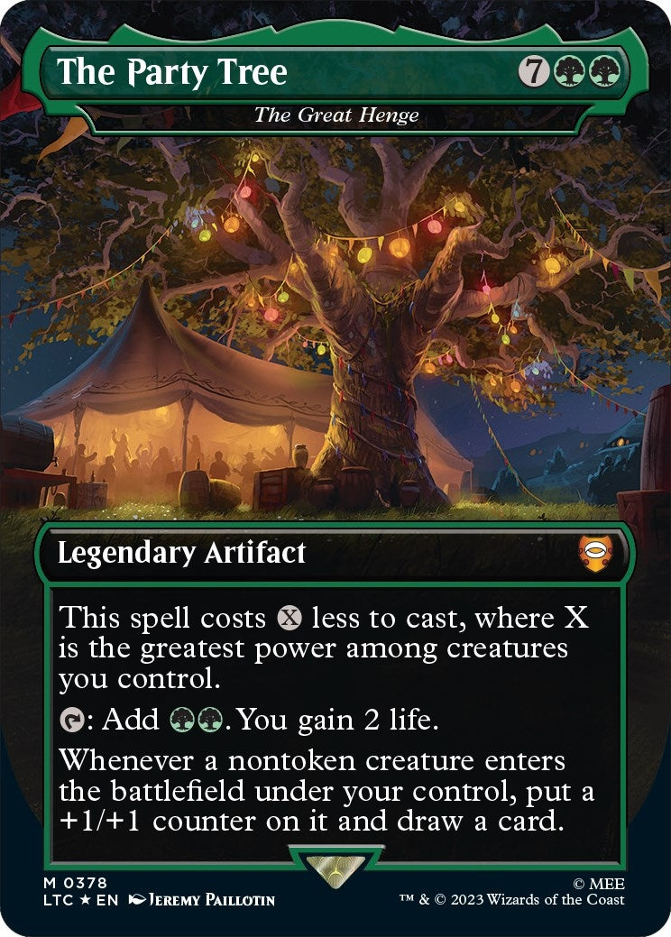 Image for The Party Tree - The Great Henge (Surge Foil) (Commander: The Lord of the Rings: Tales of Middle-earth) (378) - Magic: The Gathering