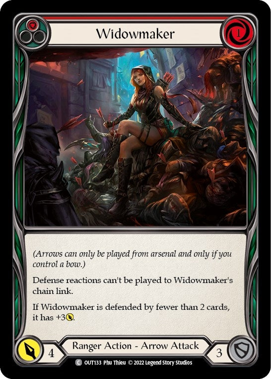 Image for Widowmaker (Red) (Outsiders) (OUT133) - Flesh and Blood TCG