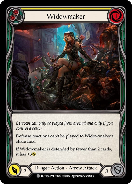 Image for Widowmaker (Yellow) (Outsiders) (OUT134) - Flesh and Blood TCG