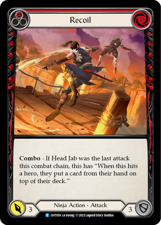Image for Recoil (Red) (Outsiders) (OUT059) - Flesh and Blood TCG