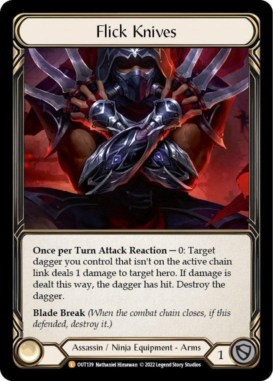 Image for Flick Knives (Outsiders) (OUT139) - Flesh and Blood TCG