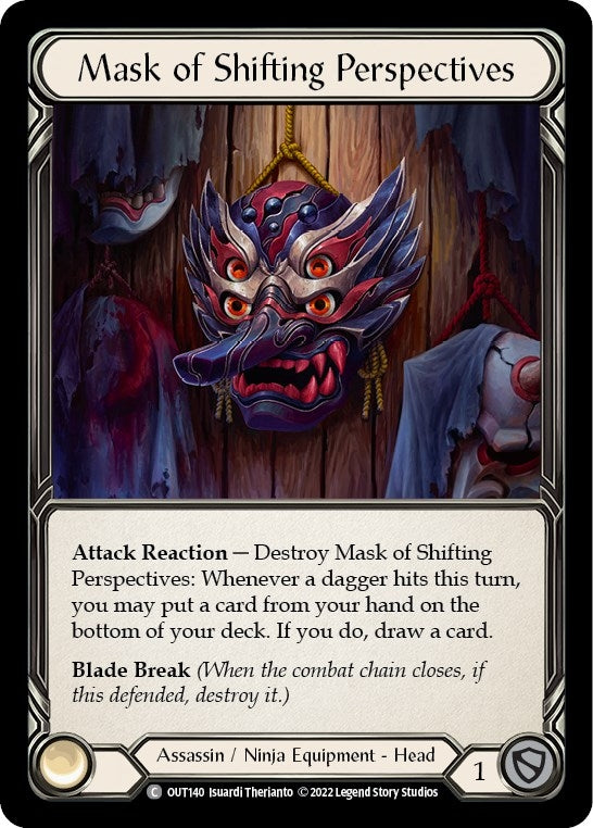 Image for Mask of Shifting Perspectives (Outsiders) (OUT140) - Flesh and Blood TCG