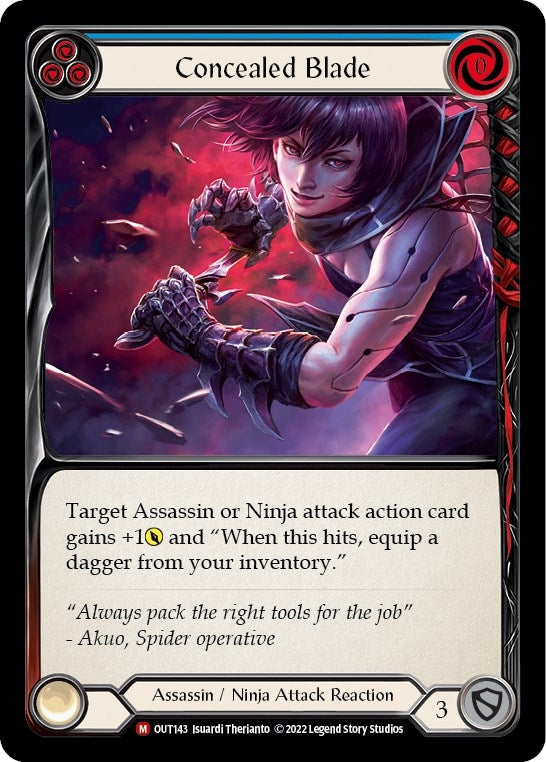 Image for Concealed Blade (Outsiders) (OUT143) - Flesh and Blood TCG