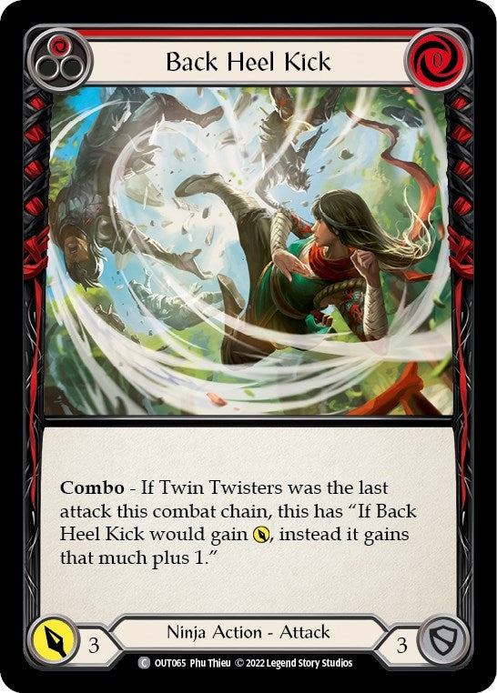 Image for Back Heel Kick (Red) (Outsiders) (OUT065) - Flesh and Blood TCG