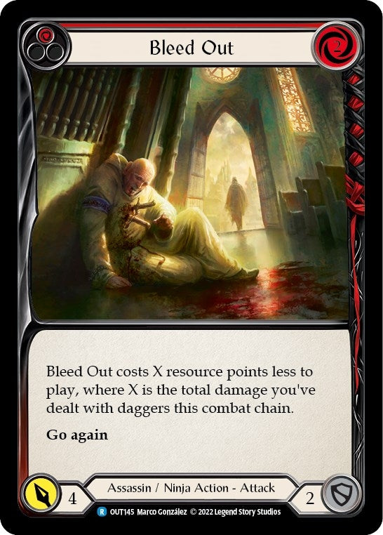 Image for Bleed Out (Red) (Outsiders) (OUT145) - Flesh and Blood TCG