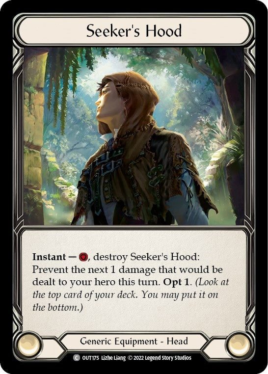 Image for Seeker's Hood (Outsiders) (OUT175) - Flesh and Blood TCG