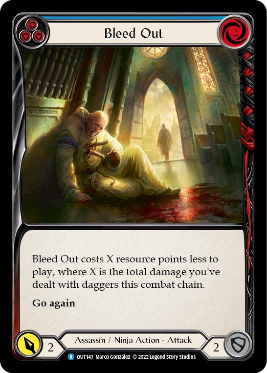 Image for Bleed Out (Blue) (Outsiders) (OUT147) - Flesh and Blood TCG