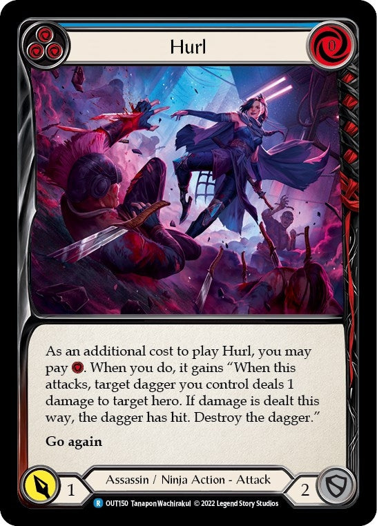 Image for Hurl (Blue) (Outsiders) (OUT150) - Flesh and Blood TCG