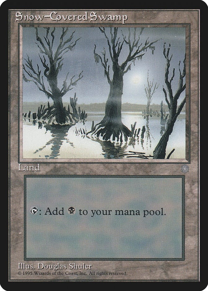 Image for Snow-Covered Swamp (Ice Age) (351) - Magic: The Gathering