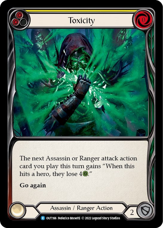 Image for Toxicity (Yellow) (Outsiders) (OUT166) - Flesh and Blood TCG