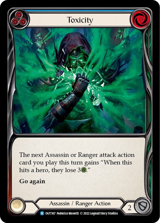 Image for Toxicity (Blue) (Outsiders) (OUT167) - Flesh and Blood TCG