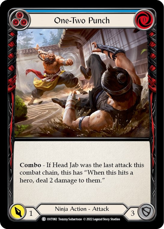 Image for One-Two Punch (Blue) (Outsiders) (OUT082) - Flesh and Blood TCG