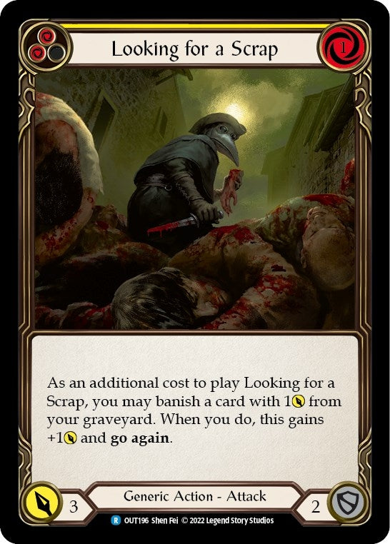 Image for Looking for a Scrap (Yellow) (Outsiders) (OUT196) - Flesh and Blood TCG