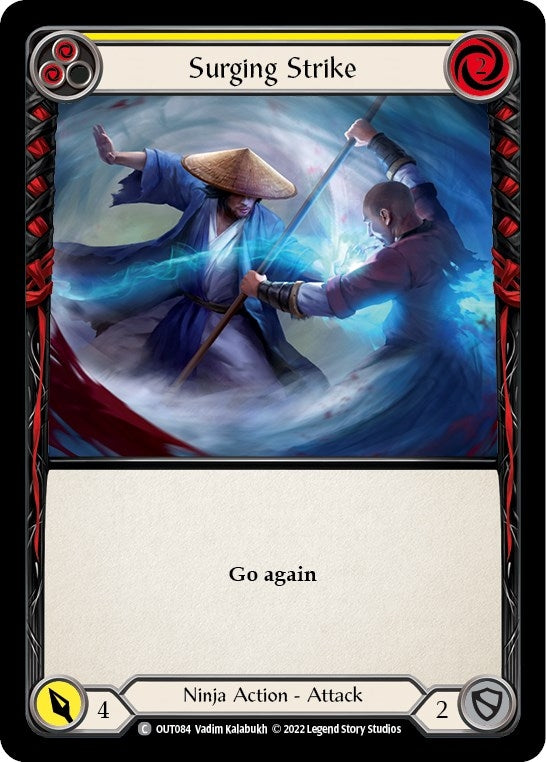 Image for Surging Strike (Yellow) (Outsiders) (OUT084) - Flesh and Blood TCG