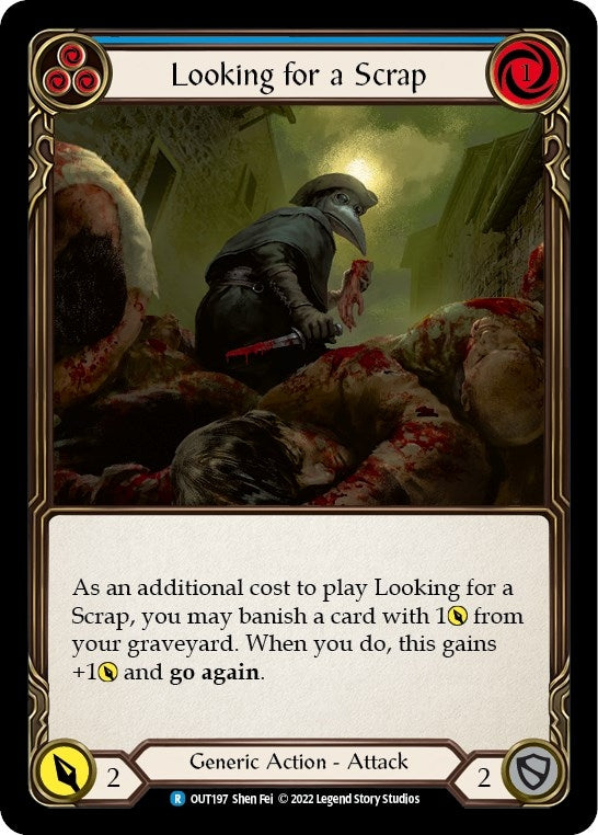 Image for Looking for a Scrap (Blue) (Outsiders) (OUT197) - Flesh and Blood TCG