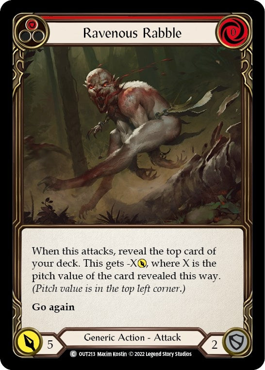 Image for Ravenous Rabble (Red) (Outsiders) (OUT213) - Flesh and Blood TCG