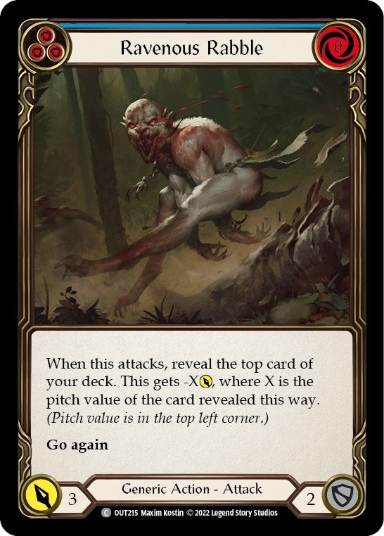 Image for Ravenous Rabble (Blue) (Outsiders) (OUT215) - Flesh and Blood TCG